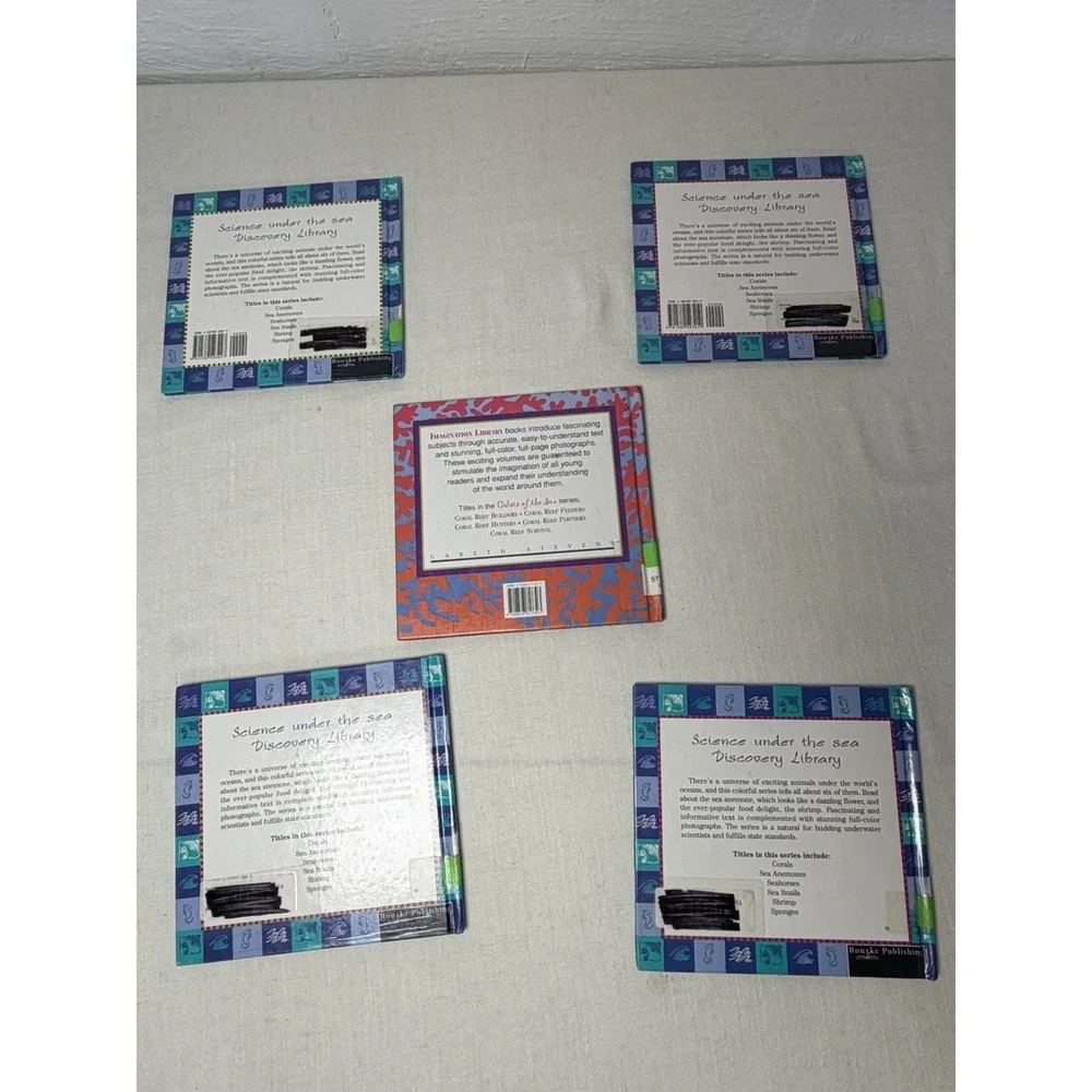 Lot of 5 Science Under the Sea Books Stone Discovery Library Homeschool
